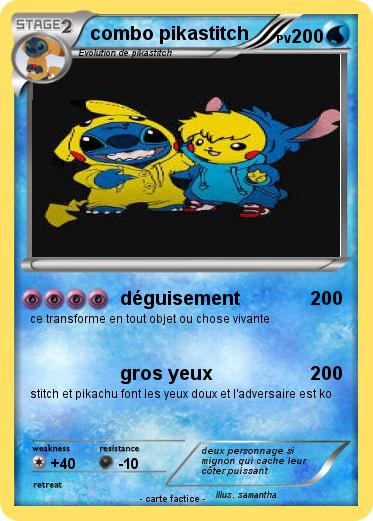 Pokemon combo pikastitch