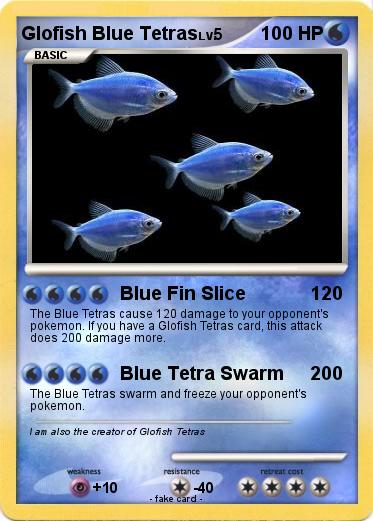 Pokemon Glofish Blue Tetras