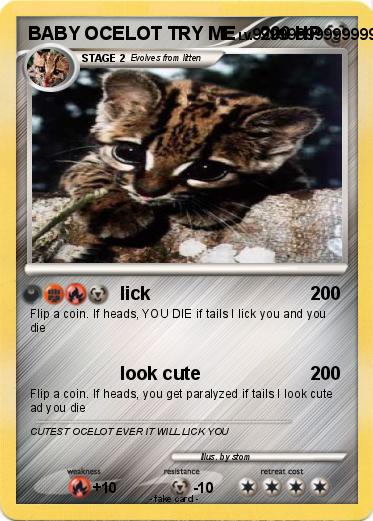 Pokemon BABY OCELOT TRY ME
