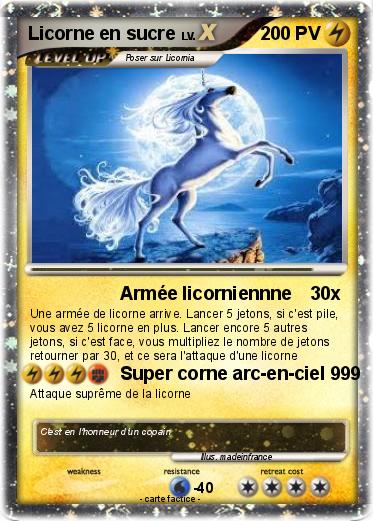 Pokemon Licorne en sucre