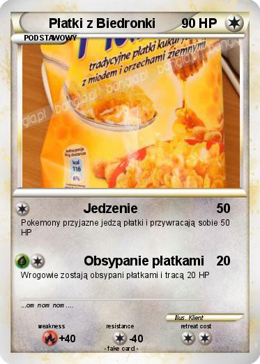 Pokemon Płatki z Biedronki
