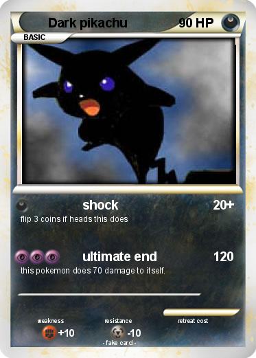 Pokemon Dark pikachu