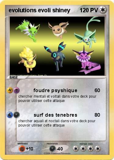 Pokemon evolutions evoli shiney