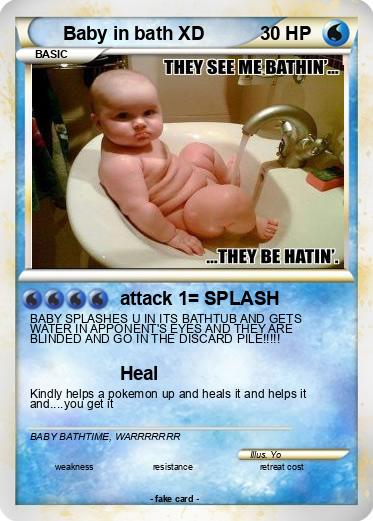 Pokemon Baby in bath XD