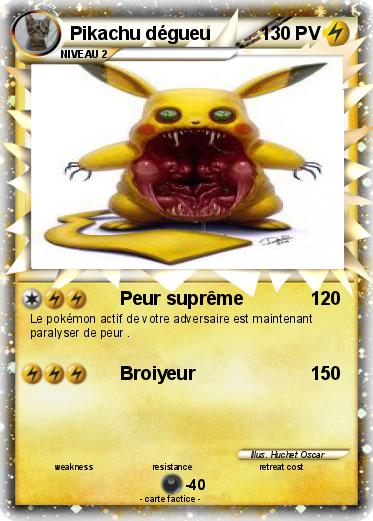 Pokemon Pikachu dégueu