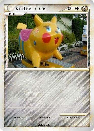 Pokemon Kiddies rides