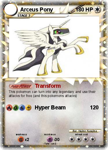 Pokemon Arceus Pony