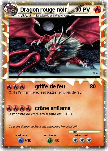 Pokemon Dragon rouge noir