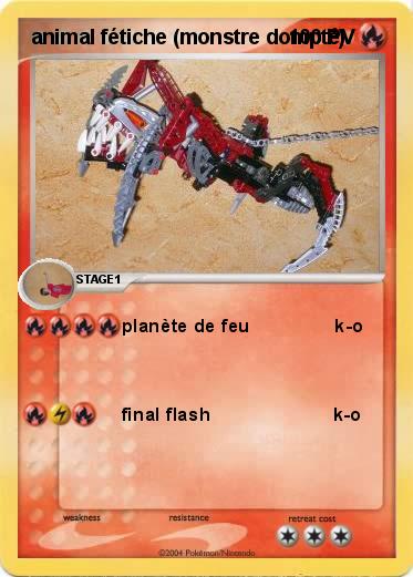 Pokemon animal fétiche (monstre dompté)