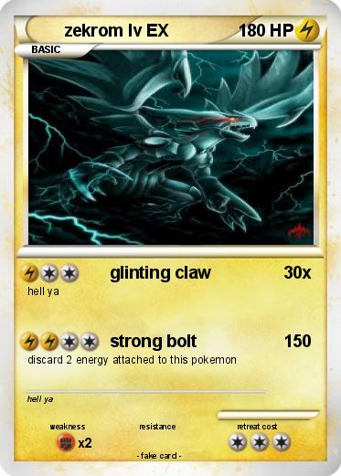 Pokemon zekrom lv EX