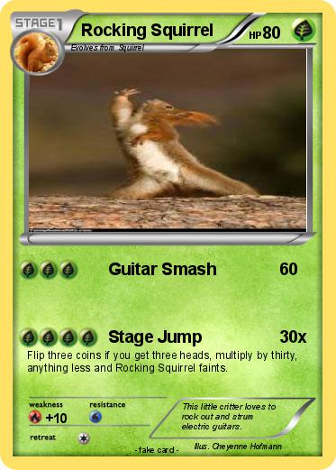 Pokemon Rocking Squirrel