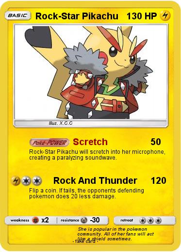 Pokemon Rock-Star Pikachu
