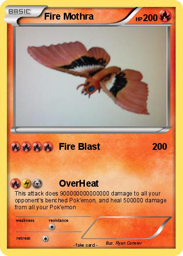 Pokemon Fire Mothra