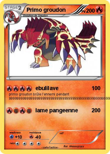 Pokemon Primo groudon