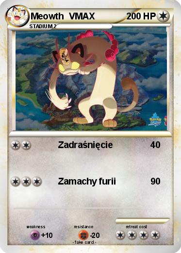 Pokemon Meowth  VMAX