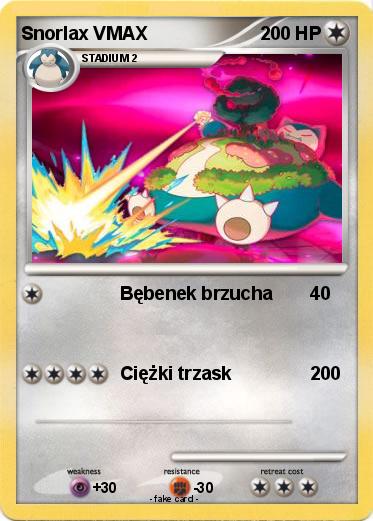 Pokemon Snorlax VMAX