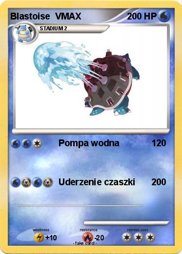 Pokemon Blastoise  VMAX