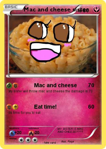 Pokemon Mac and cheese sister