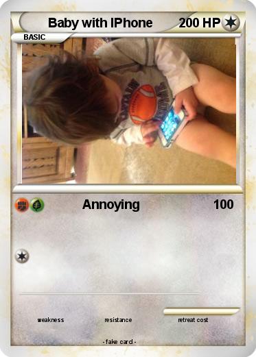 Pokemon Baby with IPhone