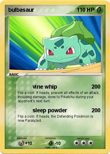 Pokemon bulbasaur