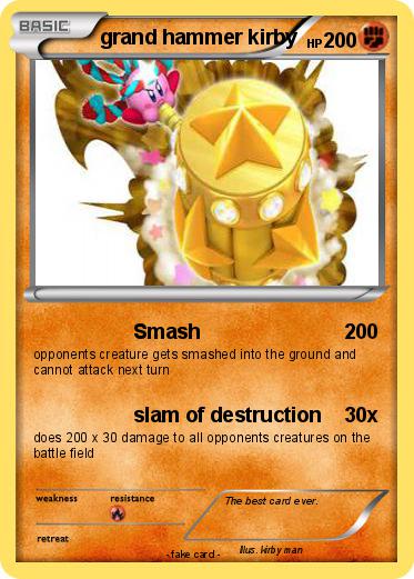 Pokemon grand hammer kirby