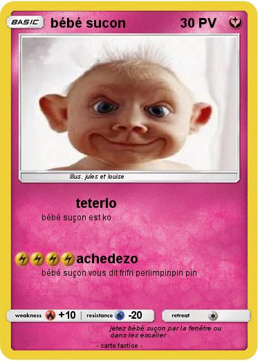 Pokemon bébé sucon