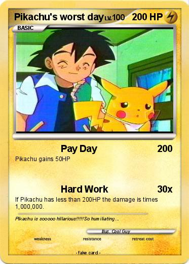 Pokemon Pikachu's worst day