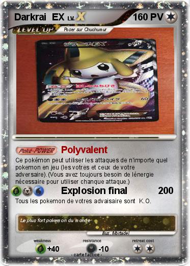 Pokemon Darkrai  EX
