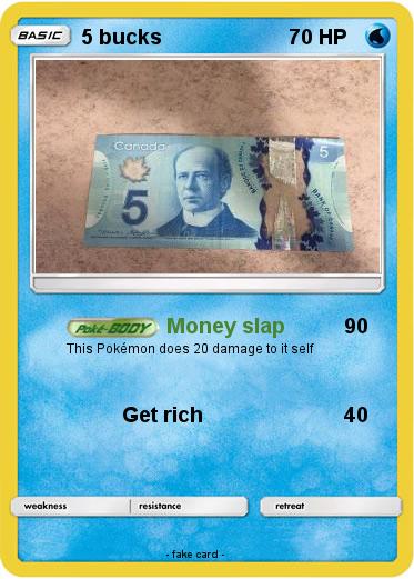 Pokemon 5 bucks