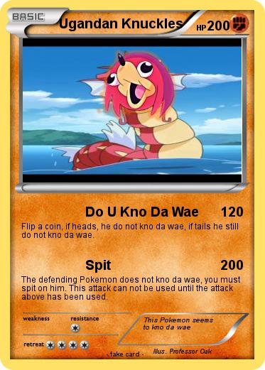 Pokemon Ugandan Knuckles