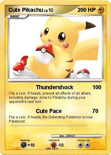 Pokemon Cute Pikachu