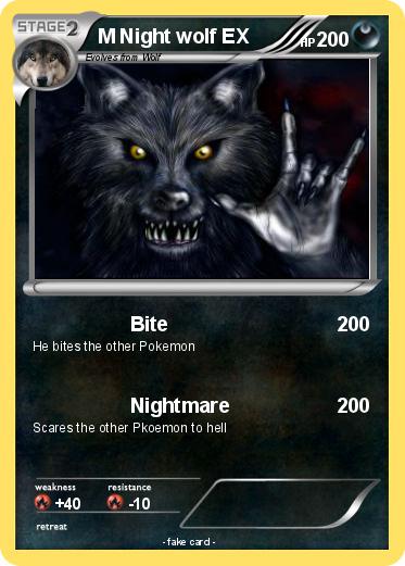 Pokemon M Night wolf EX