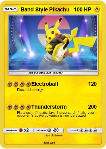 Pokemon Band Style Pikachu