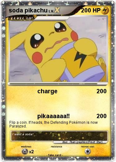 Pokemon soda pikachu