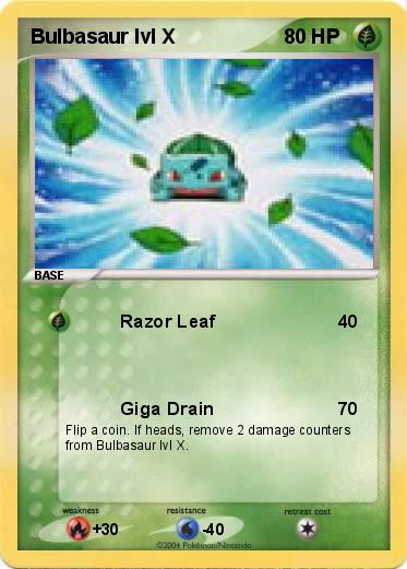 Pokemon Bulbasaur lvl X