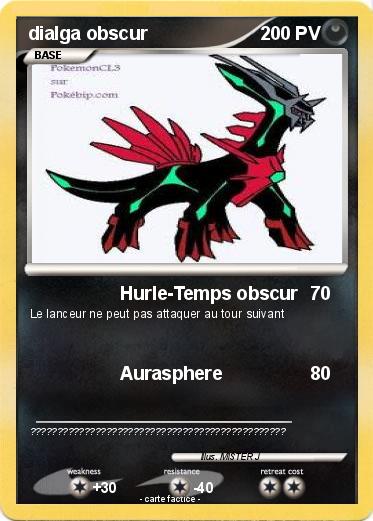 Pokemon dialga obscur