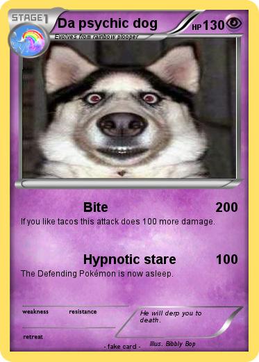 Pokemon Da psychic dog