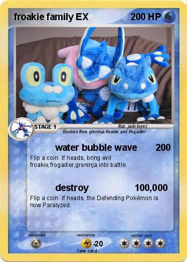 Pokemon froakie family EX