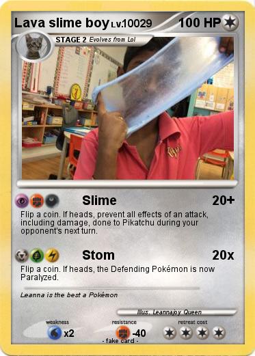 Pokemon Lava slime boy