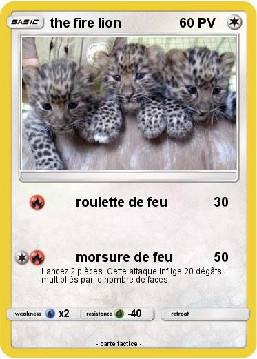 Pokemon the fire lion