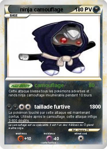Pokemon ninja camouflage