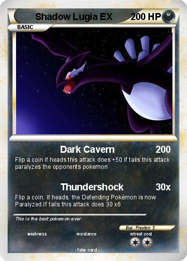 Pokemon Shadow Lugia EX