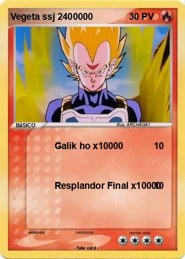 Pokemon Vegeta ssj 2400000