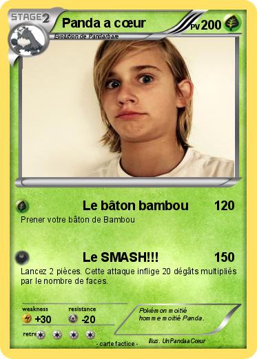 Pokemon Panda a cœur