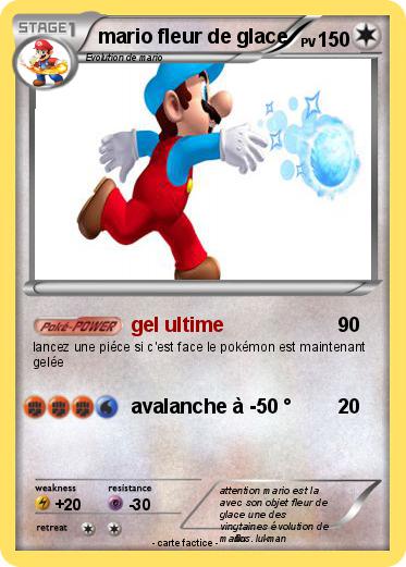 Pokemon mario fleur de glace