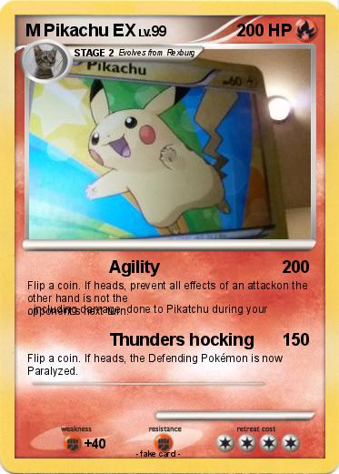 Pokemon M Pikachu EX