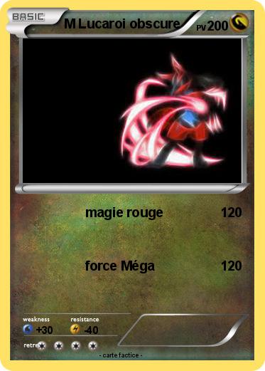 Pokemon M Lucaroi obscure