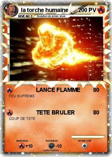 Pokemon la torche humaine