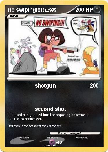 Pokemon no swiping!!!!!