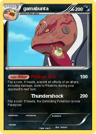 Pokemon gamabunta